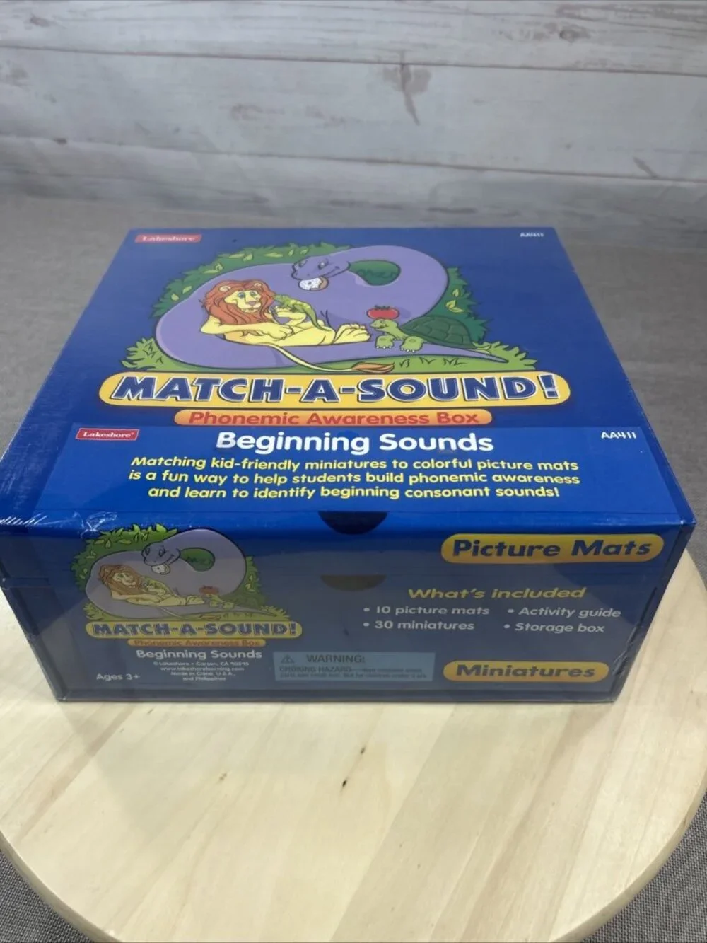 Lakeshore Match A Sound AA411 Beginning Sounds Miniatures Phonemic New Sealed